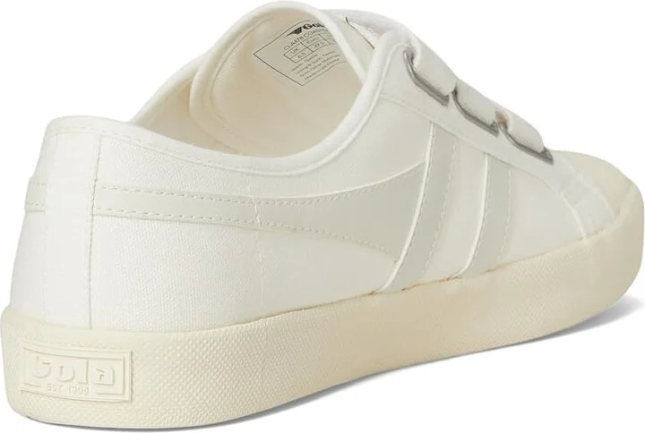 Gola Coaster Strap Women's Shoes Off-White/Off-White : 7 B - Medium, Canvas - Image 4