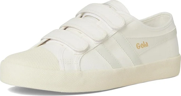 Gola Coaster Strap Women's Shoes Off-White/Off-White : 7 B - Medium, Canvas - Image 5