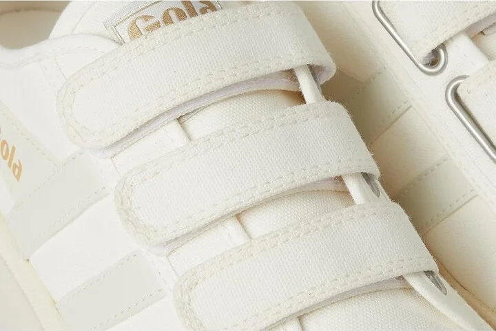Gola Coaster Strap Women's Shoes Off-White/Off-White : 7 B - Medium, Canvas - Image 7