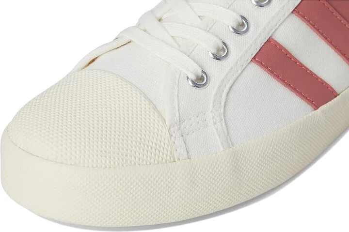 Gola Coaster Women's Shoes Off-White/Coral Pink : 5 B - Medium, Canvas - Image 7