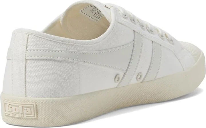 Gola Coaster Women's Shoes Off-White/Lemon : 6 B - Medium, Canvas - Image 9