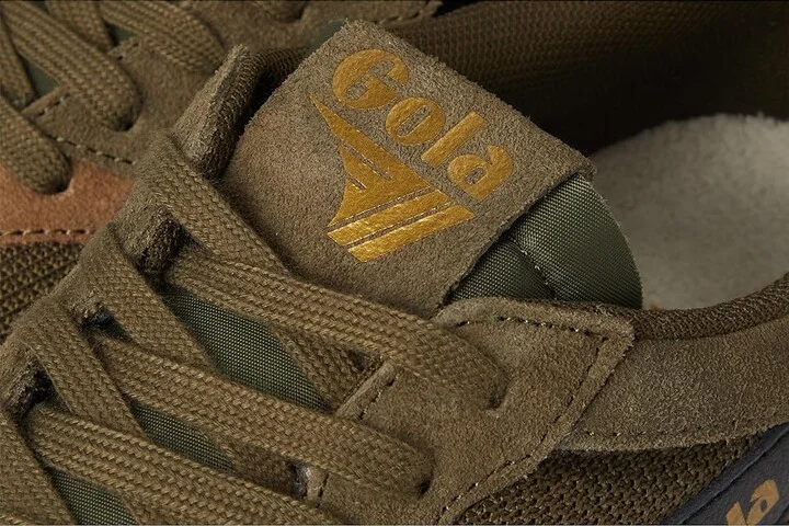 Gola Colorado Men's Lace up casual Shoes Khaki/Rhino/Black : 8 D - Medium, Canvas/Rubber - Image 7