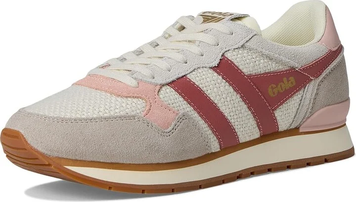 Gola Colorado Women's Walking Shoes White/Feather Grey/Clay : 6.5 B - Medium, Leather - Image 5