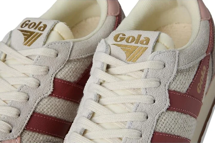 Gola Colorado Women's Walking Shoes White/Feather Grey/Clay : 6.5 B - Medium, Leather - Image 7