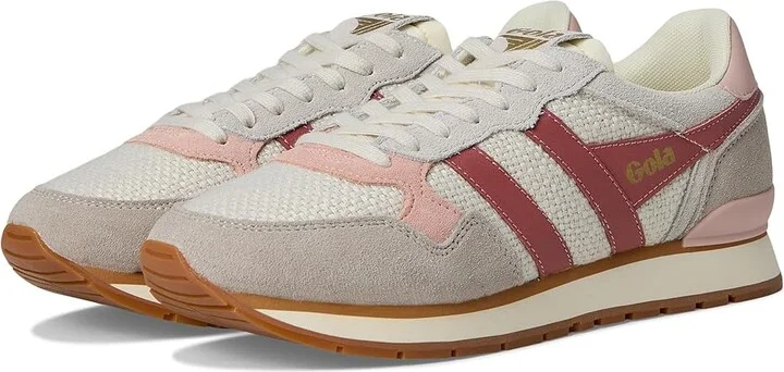Gola Colorado Women's Walking Shoes White/Feather Grey/Clay : 6.5 B - Medium, Leather