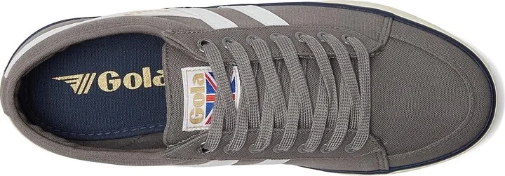 Gola Comet Men's Shoes Ash/White/Navy : 8 D - Medium, Canvas - Image 2