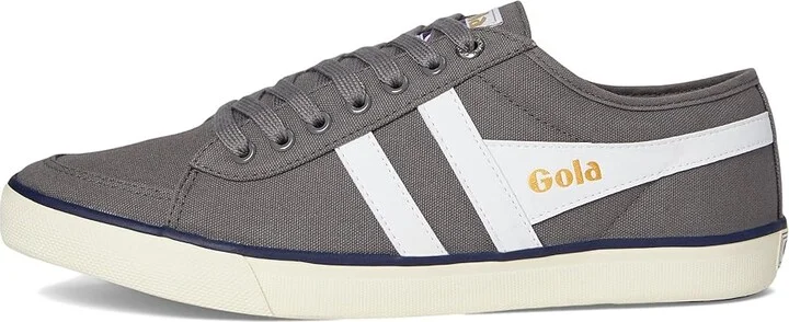 Gola Comet Men's Shoes Ash/White/Navy : 8 D - Medium, Canvas - Image 6