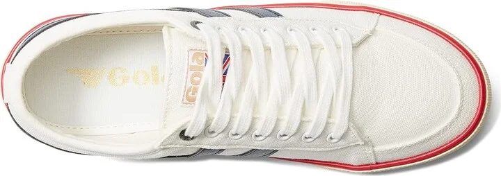 Gola Comet Men's Shoes Ash/White/Navy : 8 D - Medium, Canvas - Image 8