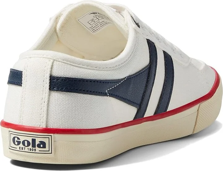 Gola Comet Men's Shoes Ash/White/Navy : 8 D - Medium, Canvas - Image 10