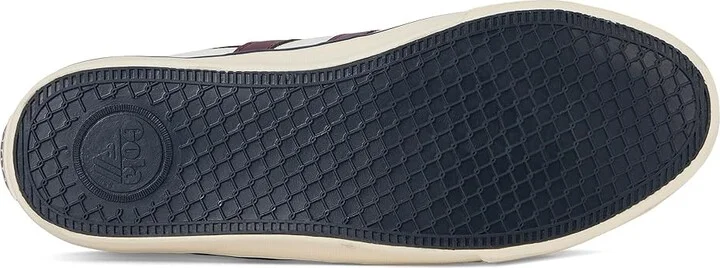 Gola Comet Men's Shoes Off-White/Burgundy/Navy : 7 D - Medium, Canvas - Image 3