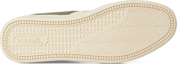Gola Contact Leather Men's Classic Shoes Off-White/Khaki/Black : 8 D - Medium - Image 3
