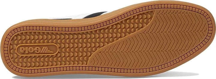 Gola Contact Leather Men's Classic Shoes White/Ash/Navy : 7 D - Medium - Image 9