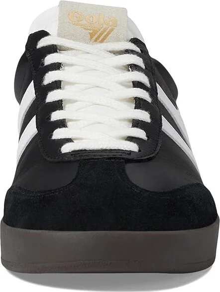 Gola Cyclone Leather Men's Lace up casual Shoes White/Black/Dark Gum : 11 D - Medium, Canvas - Image 10