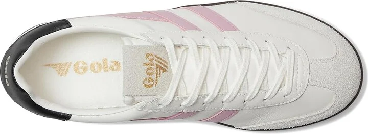 Gola Cyclone Leather Women's Walking Shoes White/Candy/Black/Dark Gum : 9.5 B - Medium - Image 2
