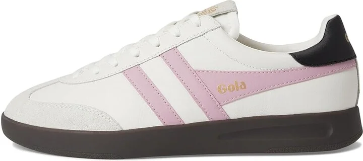 Gola Cyclone Leather Women's Walking Shoes White/Candy/Black/Dark Gum : 9.5 B - Medium - Image 6