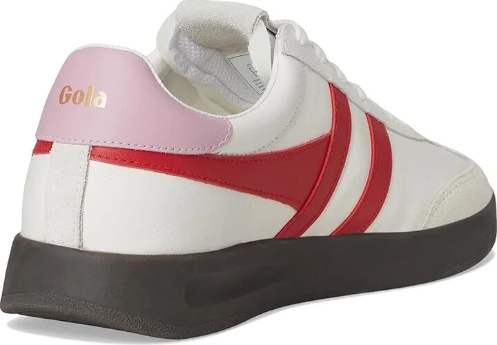 Gola Cyclone Leather Women's Walking Shoes White/Candy/Black/Dark Gum : 9.5 B - Medium - Image 10