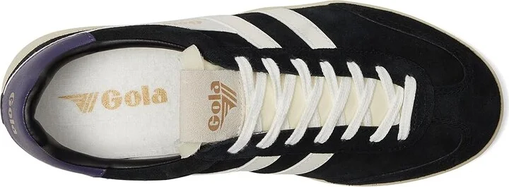 Gola Cyclone Women's Walking Shoes Black/Off White/Plum : 5 B - Medium, Leather - Image 2