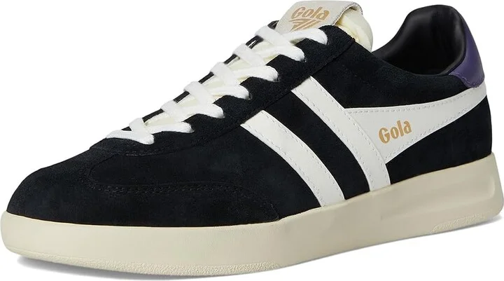 Gola Cyclone Women's Walking Shoes Black/Off White/Plum : 5 B - Medium, Leather - Image 5