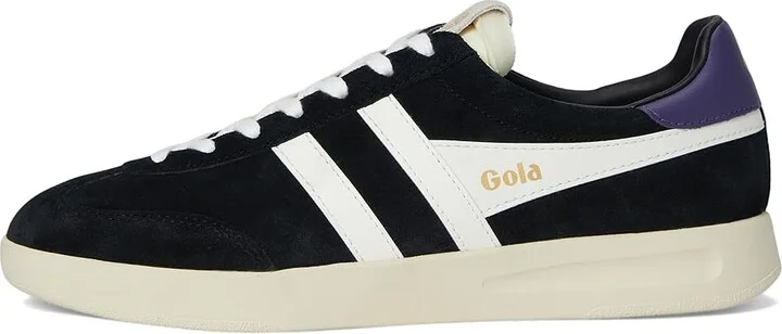 Gola Cyclone Women's Walking Shoes Black/Off White/Plum : 5 B - Medium, Leather - Image 6