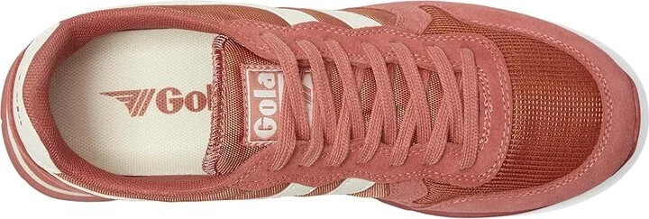 Gola Daytona 88 Women's Lace up casual Shoes Clay/Off-White : 5 B - Medium, Canvas/Suede - Image 2