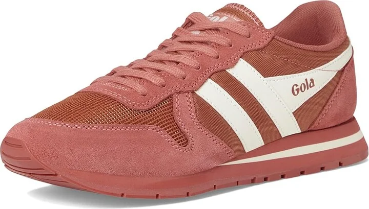 Gola Daytona 88 Women's Lace up casual Shoes Clay/Off-White : 5 B - Medium, Canvas/Suede - Image 5