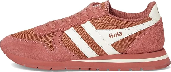 Gola Daytona 88 Women's Lace up casual Shoes Clay/Off-White : 5 B - Medium, Canvas/Suede - Image 6