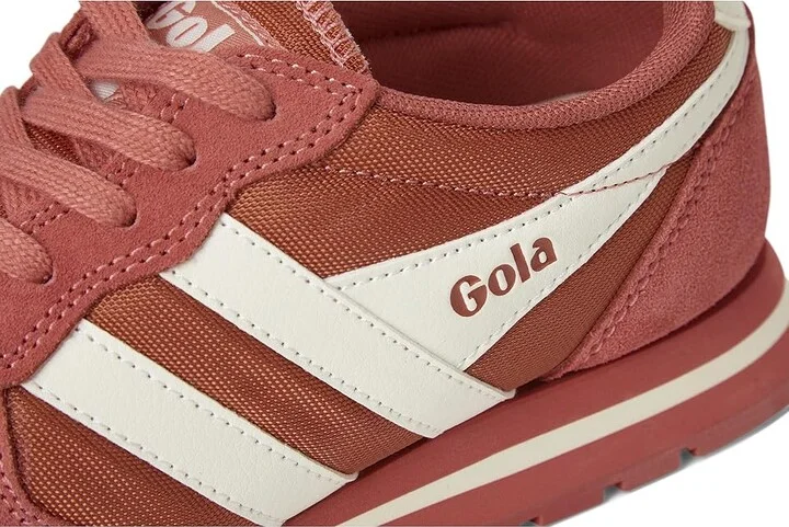 Gola Daytona 88 Women's Lace up casual Shoes Clay/Off-White : 5 B - Medium, Canvas/Suede - Image 7