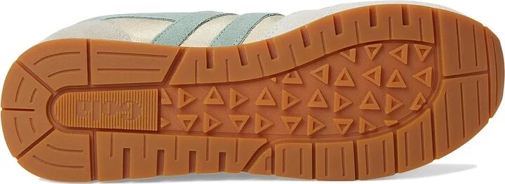 Gola Daytona Blaze Women's Shoes Gold/Green Mist/Evergreen : 6.5 B - Medium, Leather/Synthetic - Image 3