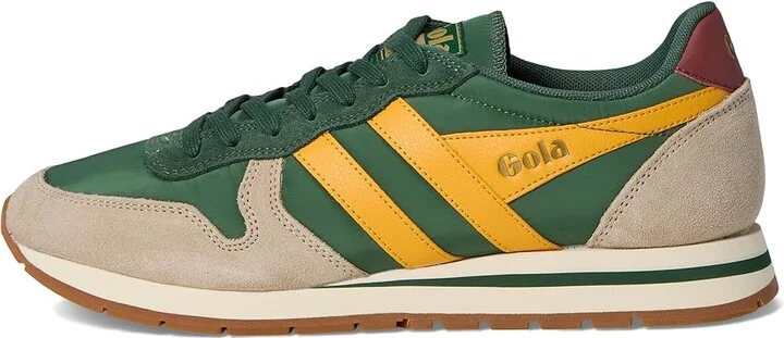 Gola Daytona Chute Men's Shoes Evergreen/Bone/Sun : 8 D - Medium, Leather - Image 6