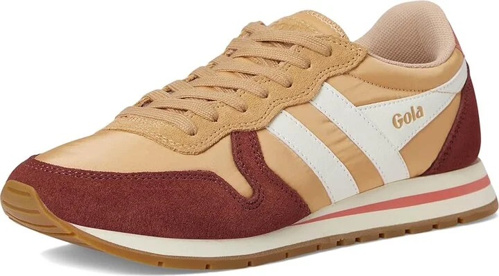 Gola Daytona Chute Women's Shoes Salmon/Red Ochre/Off White : 7.5 B - Medium, Leather - Image 5