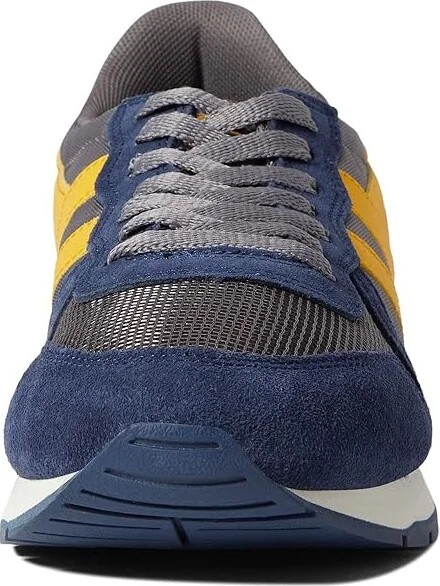 Gola Daytona Men's Shoes Ash/Navy/Sun : 8 D - Medium, Textile/Suede/Leather - Image 5