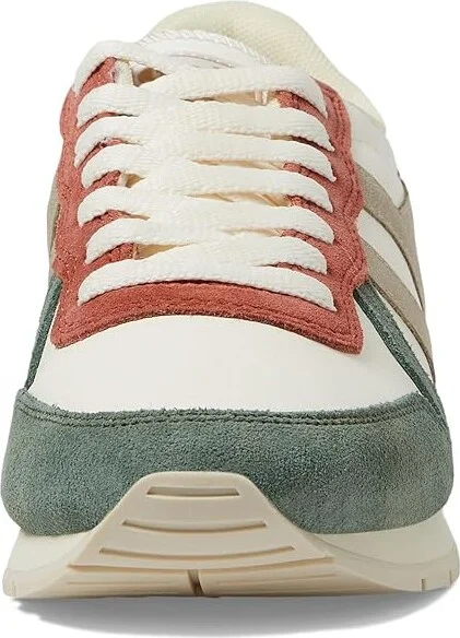 Gola Daytona Quadrant Women's Shoes Off-White/Sage/Gold/Pastel Pink : 5 B - Medium, Synthetic/Leather - Image 5