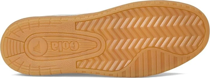 Gola Eagle 86 Men's Lace up casual Shoes Off-White/Navy/Gum : 8 D - Medium, Canvas/Leather/Rubber - Image 3