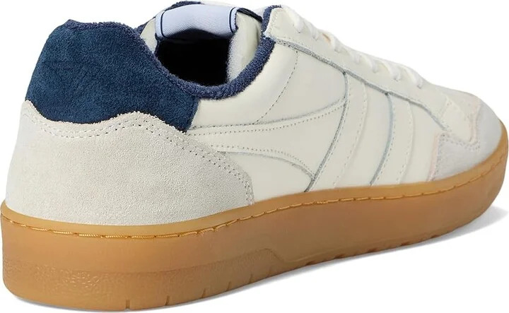 Gola Eagle 86 Men's Lace up casual Shoes Off-White/Navy/Gum : 8 D - Medium, Canvas/Leather/Rubber - Image 4