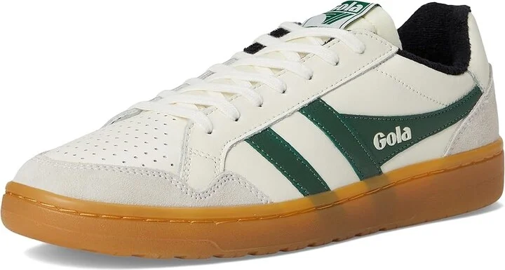 Gola Eagle 86 Men's Lace up casual Shoes Off-White/Navy/Gum : 8 D - Medium, Canvas/Leather/Rubber - Image 11