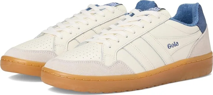 Gola Eagle 86 Women's Lace up casual Shoes Off-White/Moonlight/Gum : 6 B - Medium, Canvas