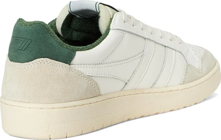 Gola Eagle Men's Lace up casual Shoes Off-White/Evergreen : 9 D - Medium, Leather - Image 4