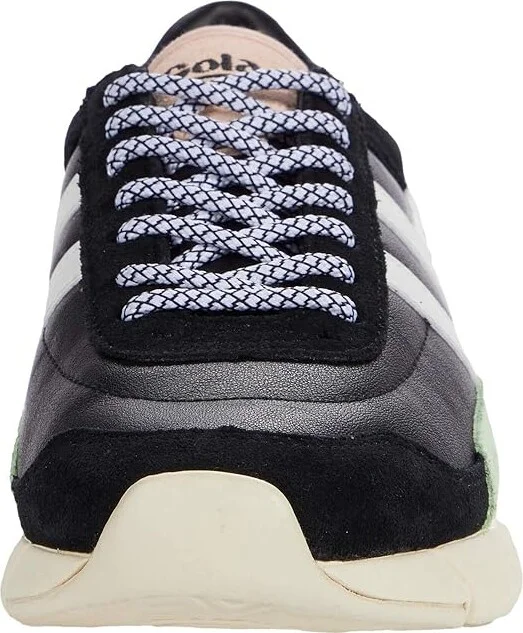 Gola Eclipse Trident Women's Shoes Black/Patina Green/Vista Green : 5 B - Medium, Leather - Image 5