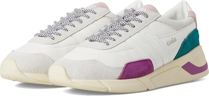 Gola Eclipse Trident Women's Shoes White/Foxglove/Chalk Pink : 6 B - Medium, Leather