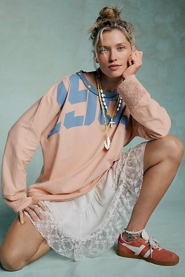 Hot Coral/off White/fuschia