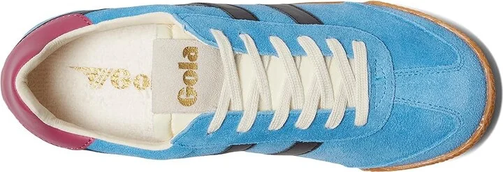 Gola Elan Women's Shoes Evergreen/Black/Fuchsia : 6 B - Medium, Suede - Image 8