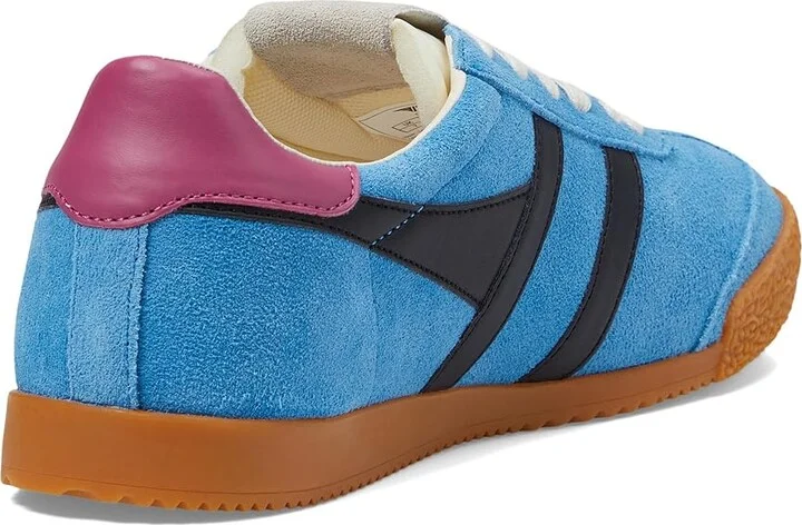 Gola Elan Women's Shoes Evergreen/Black/Fuchsia : 6 B - Medium, Suede - Image 10