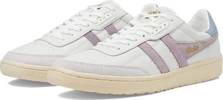 Gola Falcon Women's Shoes White/Lily/Iceberg : 11 B - Medium, Leather