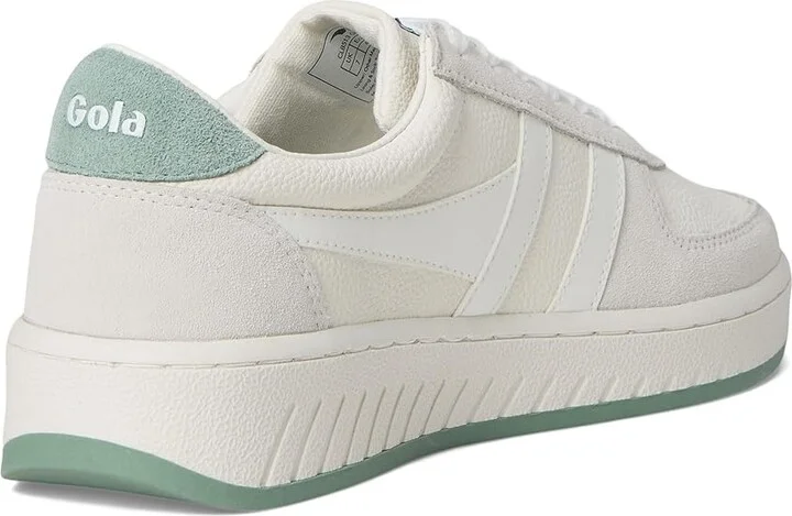 Gola Grandslam '88 Women's Shoes White/White/Green Mist : 8.5 B - Medium, Leather - Image 4