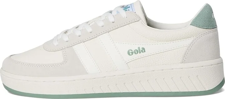 Gola Grandslam '88 Women's Shoes White/White/Green Mist : 8.5 B - Medium, Leather - Image 6