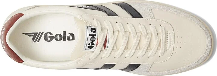 Gola Grandslam Classic Men's Classic Shoes Off-White/Black/Rust : 10 D - Medium, Leather - Image 2