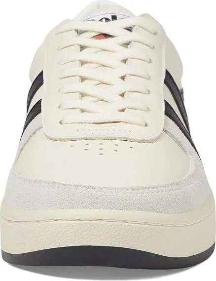 Gola Grandslam Classic Men's Classic Shoes Off-White/Black/Rust : 10 D - Medium, Leather - Image 5