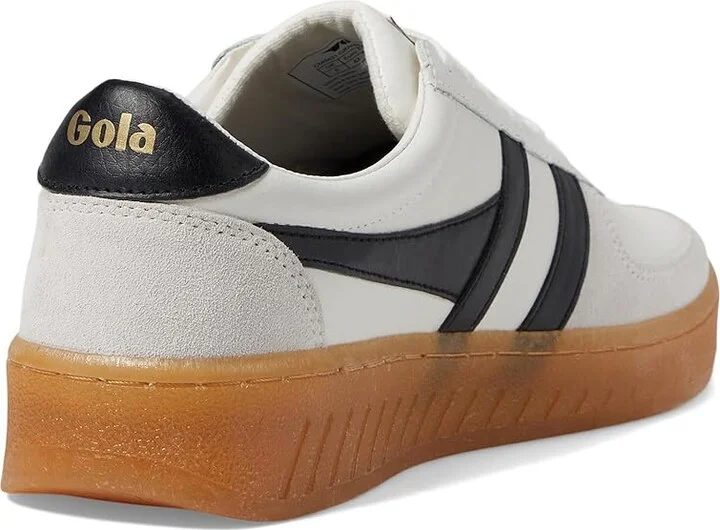 Gola Grandslam Elite Men's Shoes White/Black/Gum : 12 D - Medium, Leather - Image 4