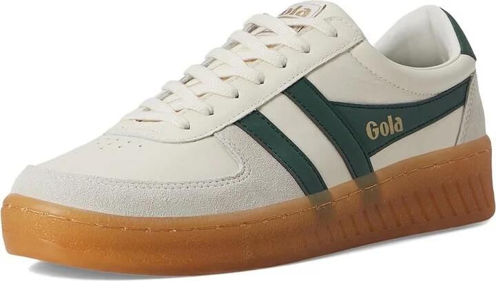 Gola Grandslam Elite Men's Shoes White/Black/Gum : 12 D - Medium, Leather - Image 10