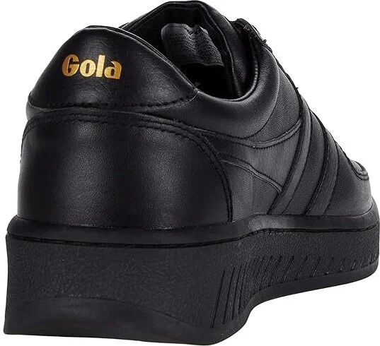 Gola Grandslam Leather Women's Shoes Black/Black : 5 B - Medium - Image 4